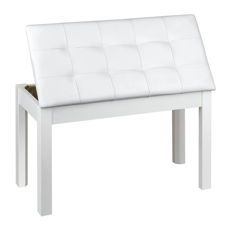 Hokku Designs Pharrell Faux Leather Flip Top Storage Bench Wayfair Canada